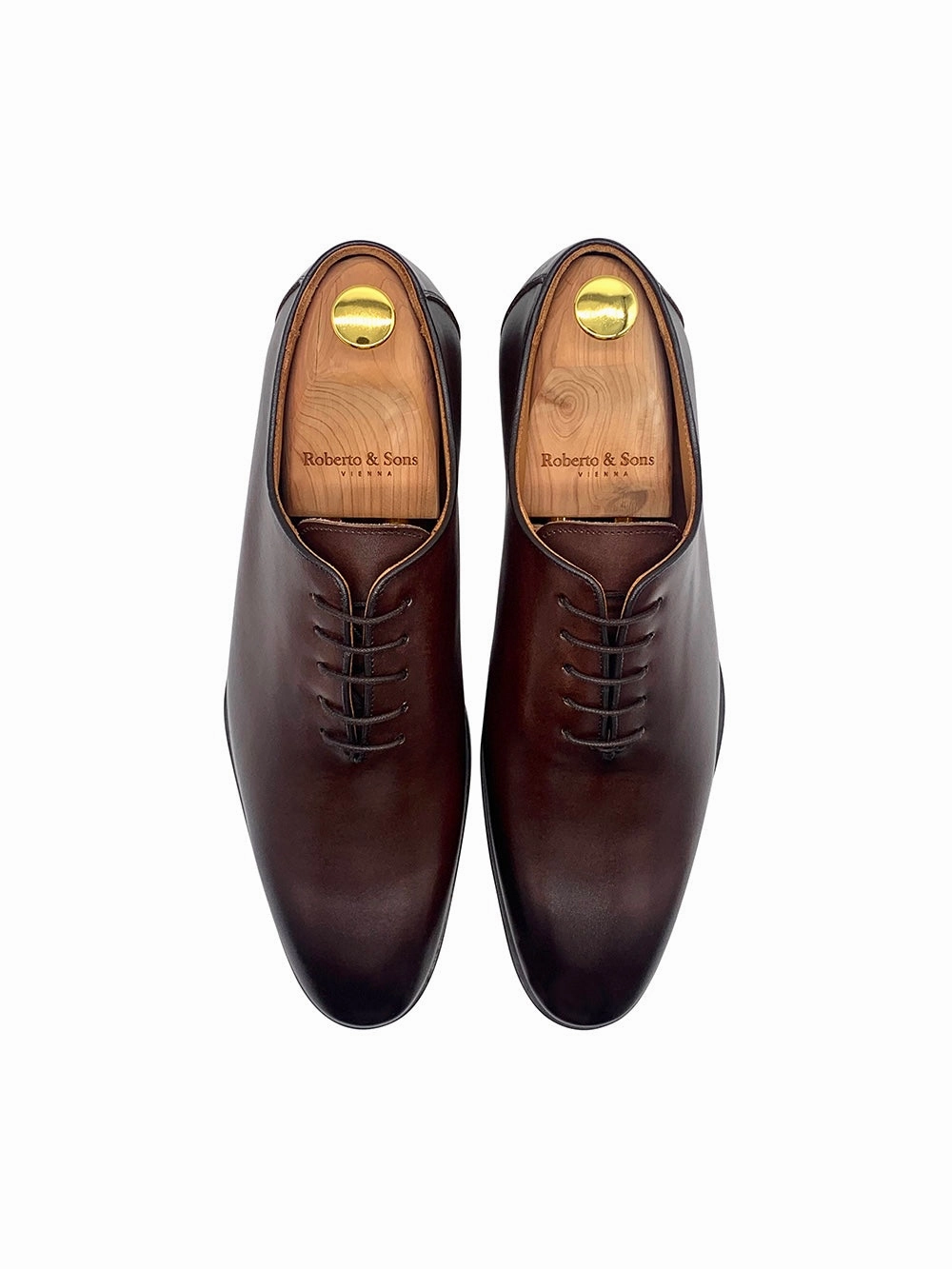 Lederschuhe Vor Dem Ersten Tragen Behandeln Herrenschuh Wholecut -Boxcalf Dark Brown