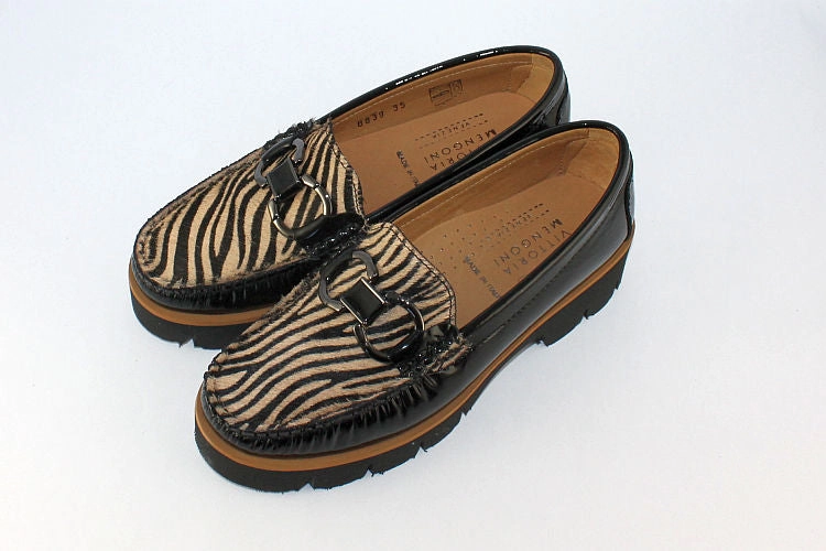 Trickers Loafers 'Leontinta' Animal Print Loafer on a Wedge