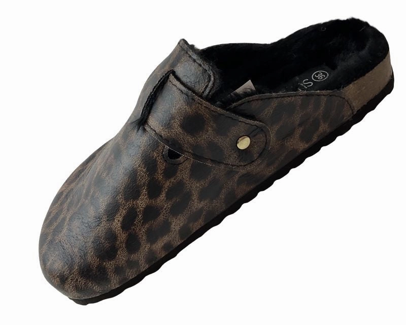 Büro Pantoffeln Supersoft  Damen Hausschuhe 522 620 DK.BROWN