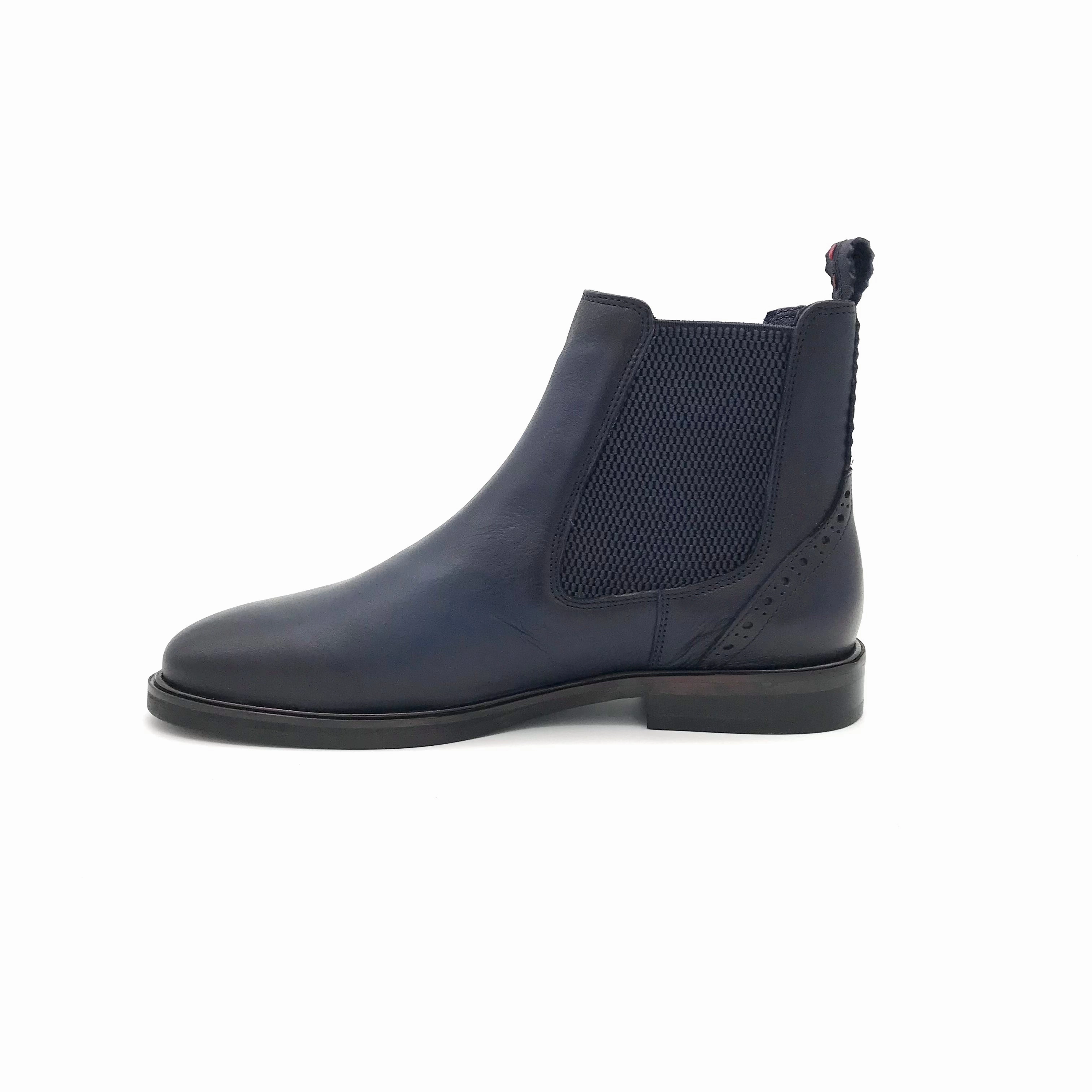 Chelsea Boots Greige The Schuh Effekt Chelsea Stiefelette Dunkelblau