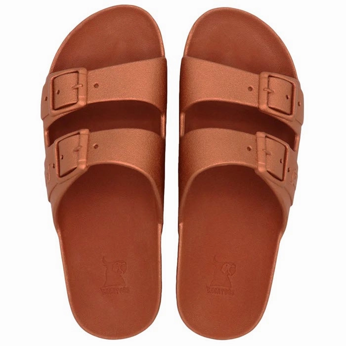 CACATOS Sandals Baleia in Brick Women Durchsichtige Sandalen Mit Absatz