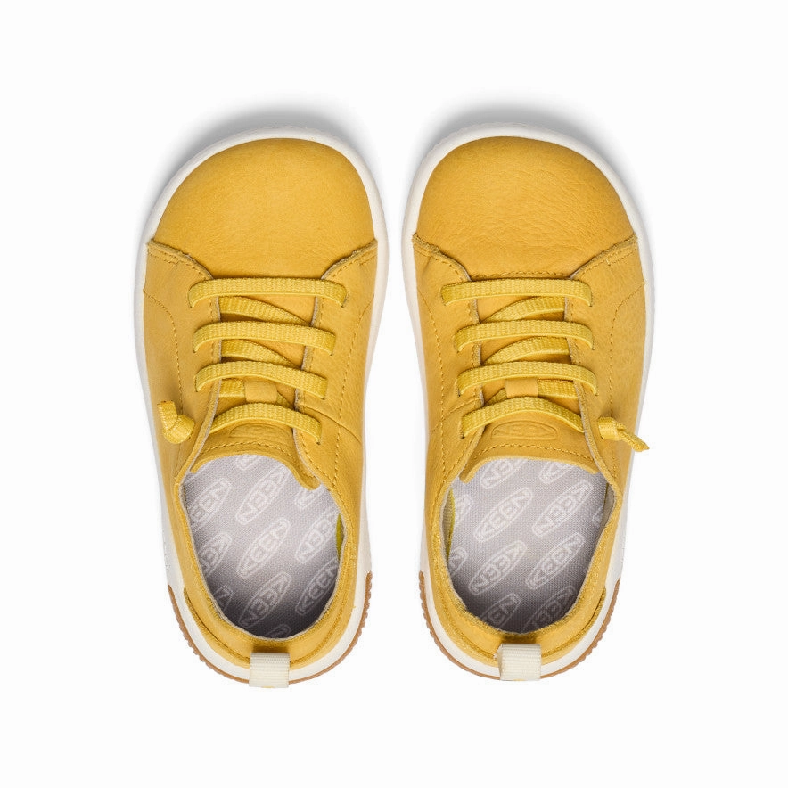 Little Kids' KNX Leather Sneaker  |  Daffodil/Star White Sneaker Classic Nylon