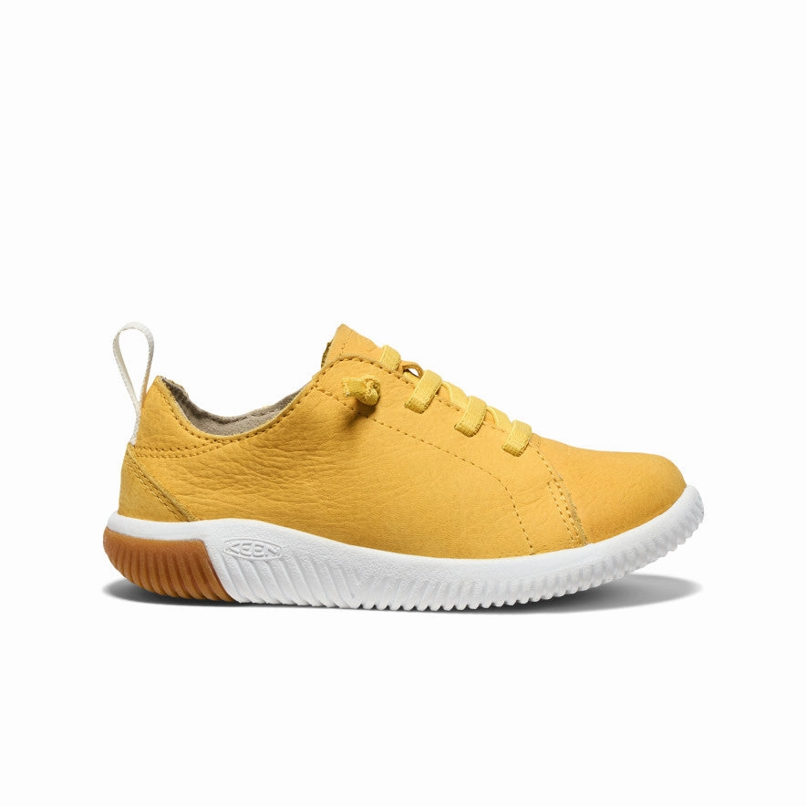 Little Kids' KNX Leather Sneaker  |  Daffodil/Star White High Top Sneaker Mit Reißverschluss