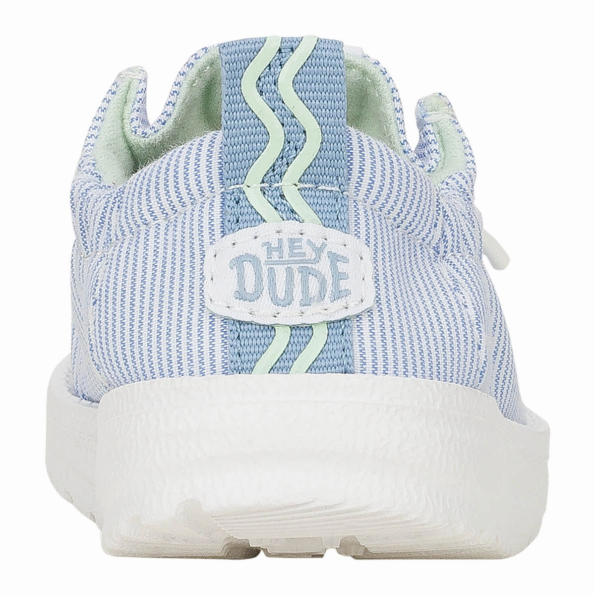 LILDUDES Slip On Prints Kinder - White/Faded Denim Waldläufer Pantoffeln