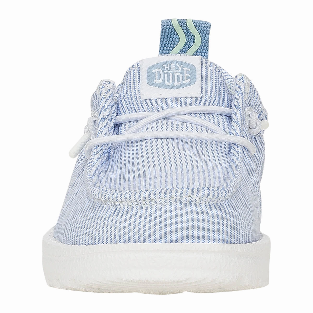 LILDUDES Slip On Prints Kinder - White/Faded Denim Pantoffeln Winter