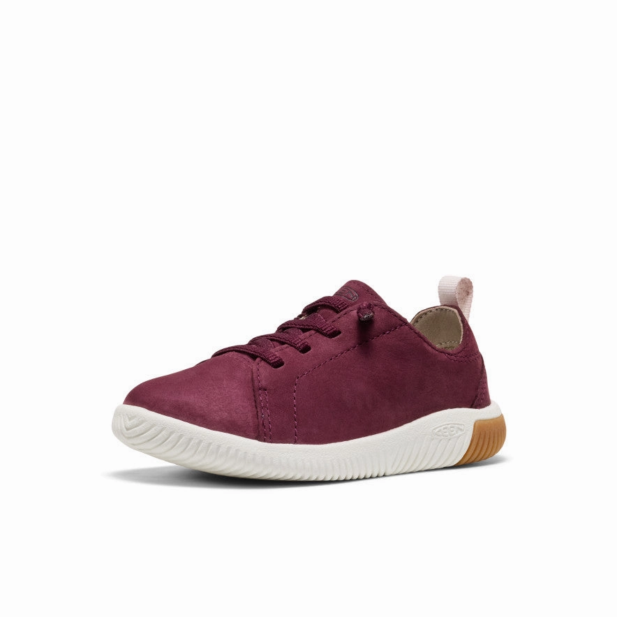 Little Kids' KNX Leather Sneaker  |  Fig/Star White Sneaker Im Sale