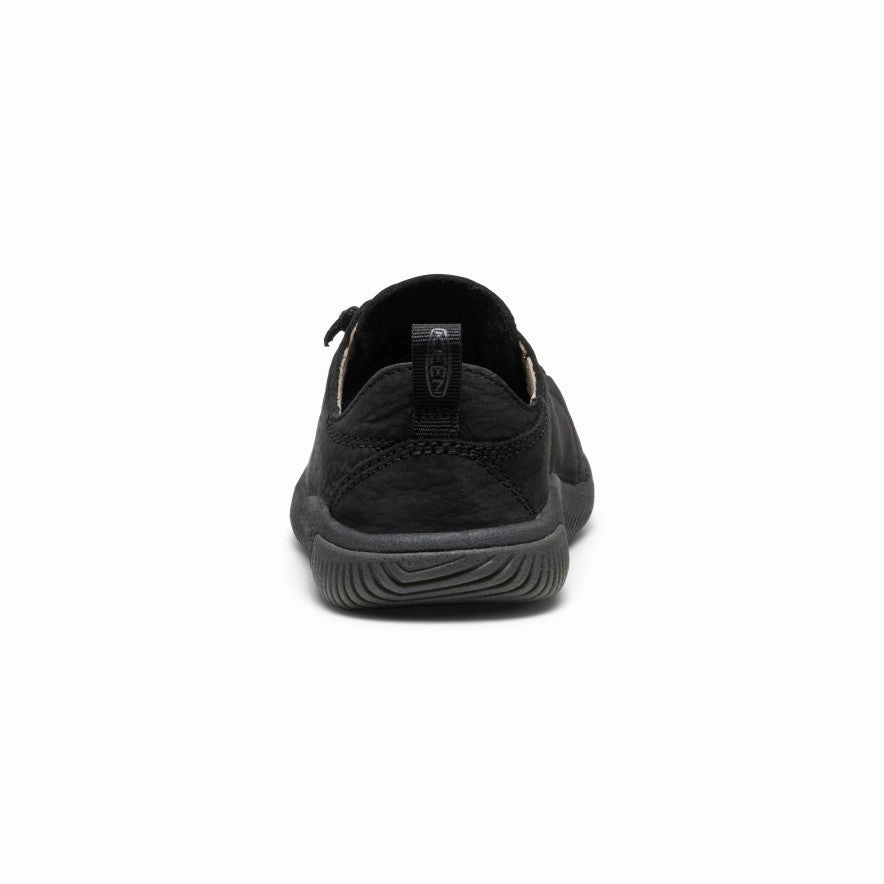 Little Kids' KNX Leather Sneaker  |  Triple Black Sneaker Von Ecco