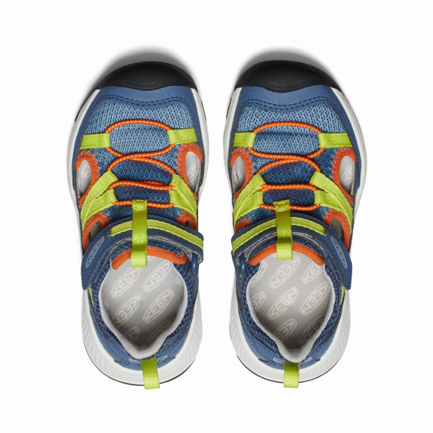 Little Kids' Motozoa Sandal  |  Vintage Indigo/Scarlet Ibis Hellgraue Sneaker