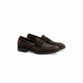 Lloyd Eezy 240 Mrkebrun Ruskind Loafer Andrea Ventura Loafers -> Loafers