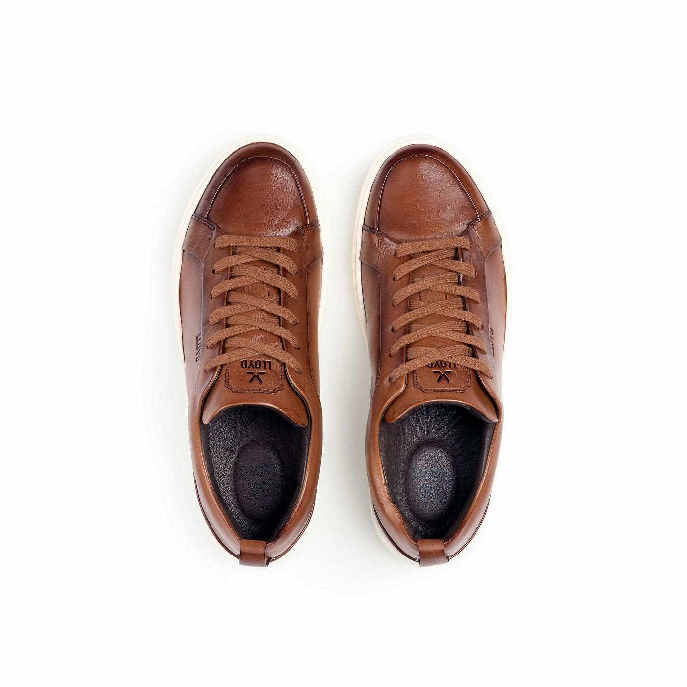 Weiße Sneaker Mit Plateau Lloyd Metro X-motion Plus Cognac Sneaker