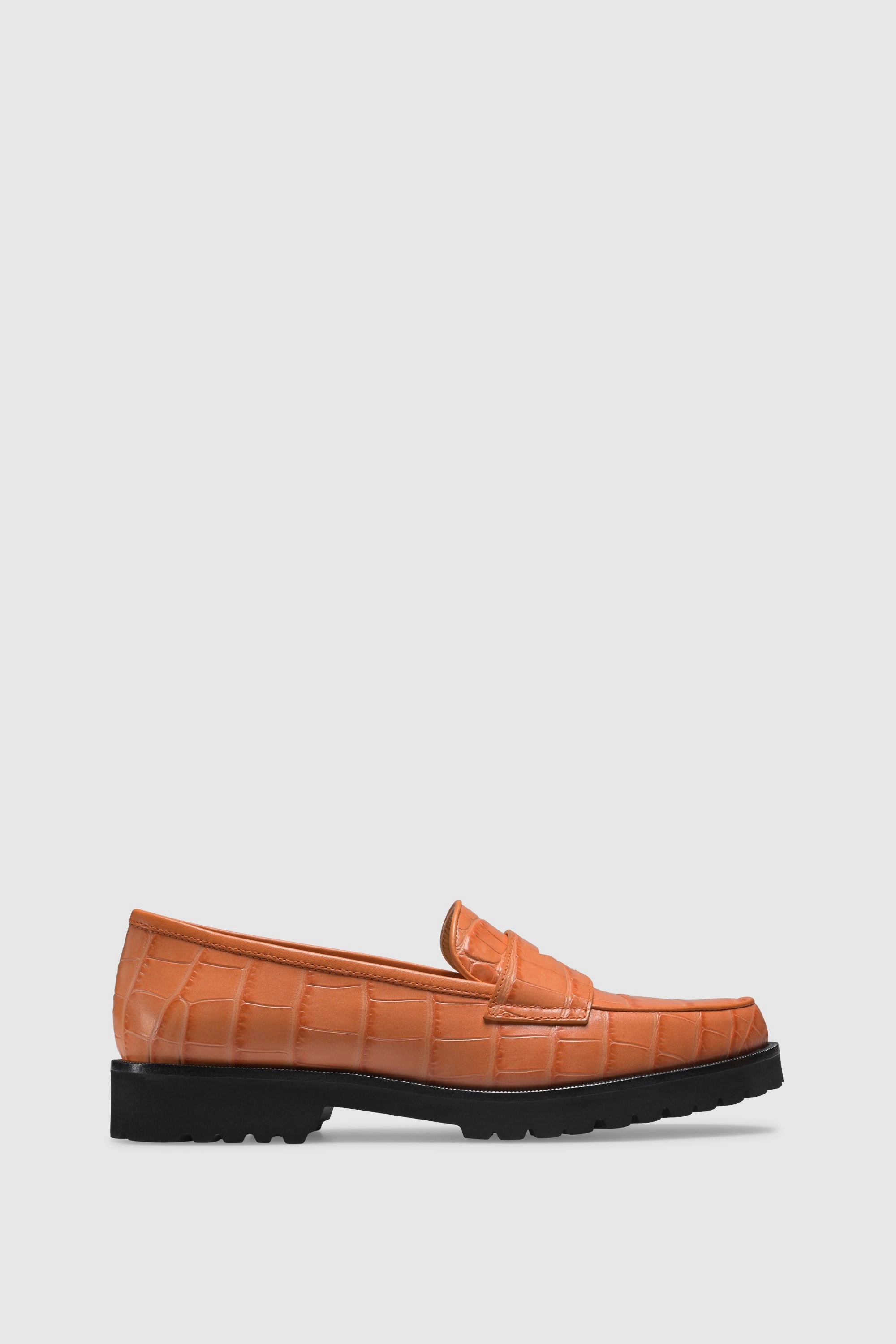 Height Increase Loafers Loafer 1336 Cocco Stampato Arancio