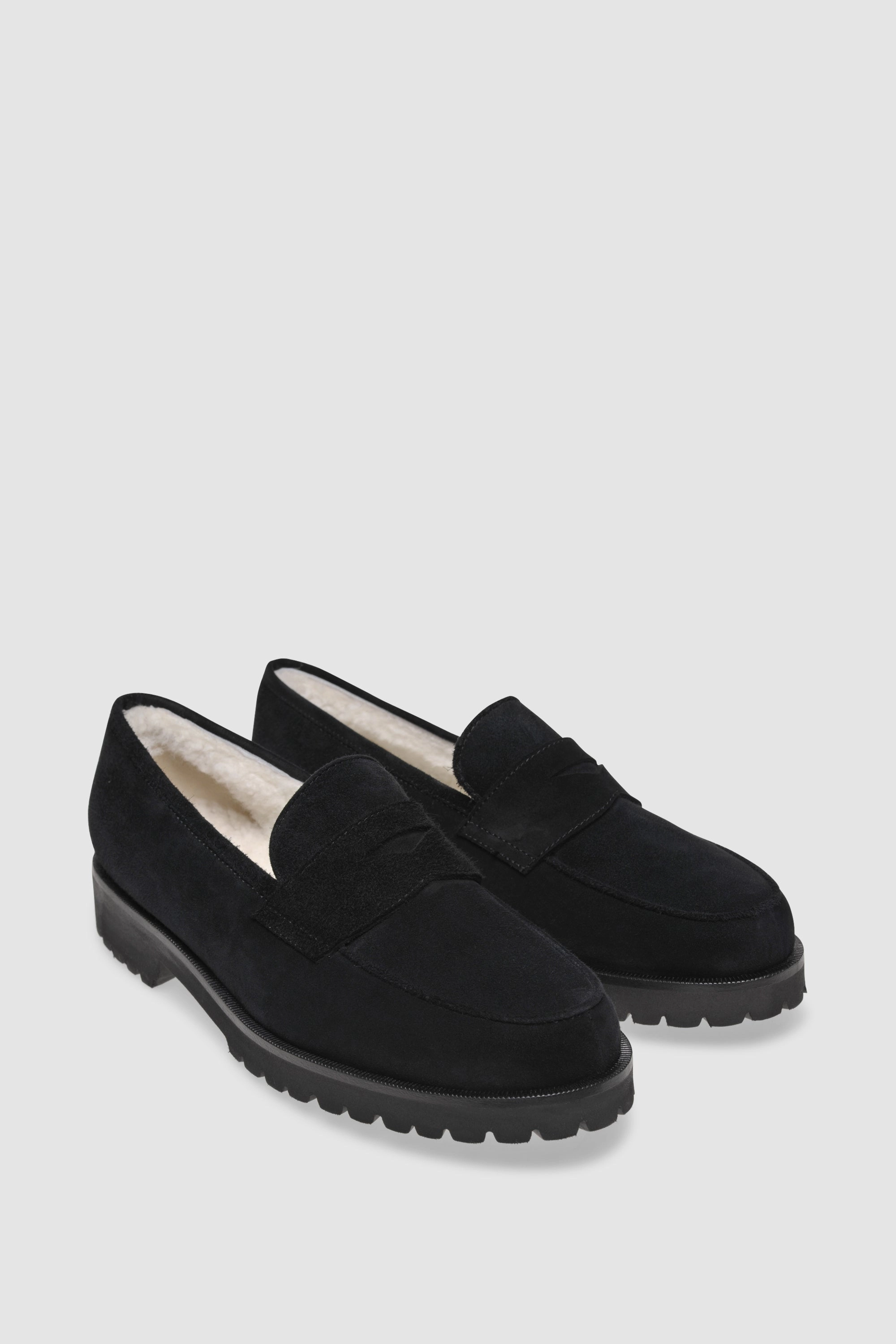 Dwrs Loafers Loafer 1471 Camoscio Black Shearling Latte