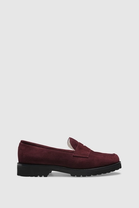 Loafers Liu Jo Loafer 1471 Velour Plum Shearling Latte