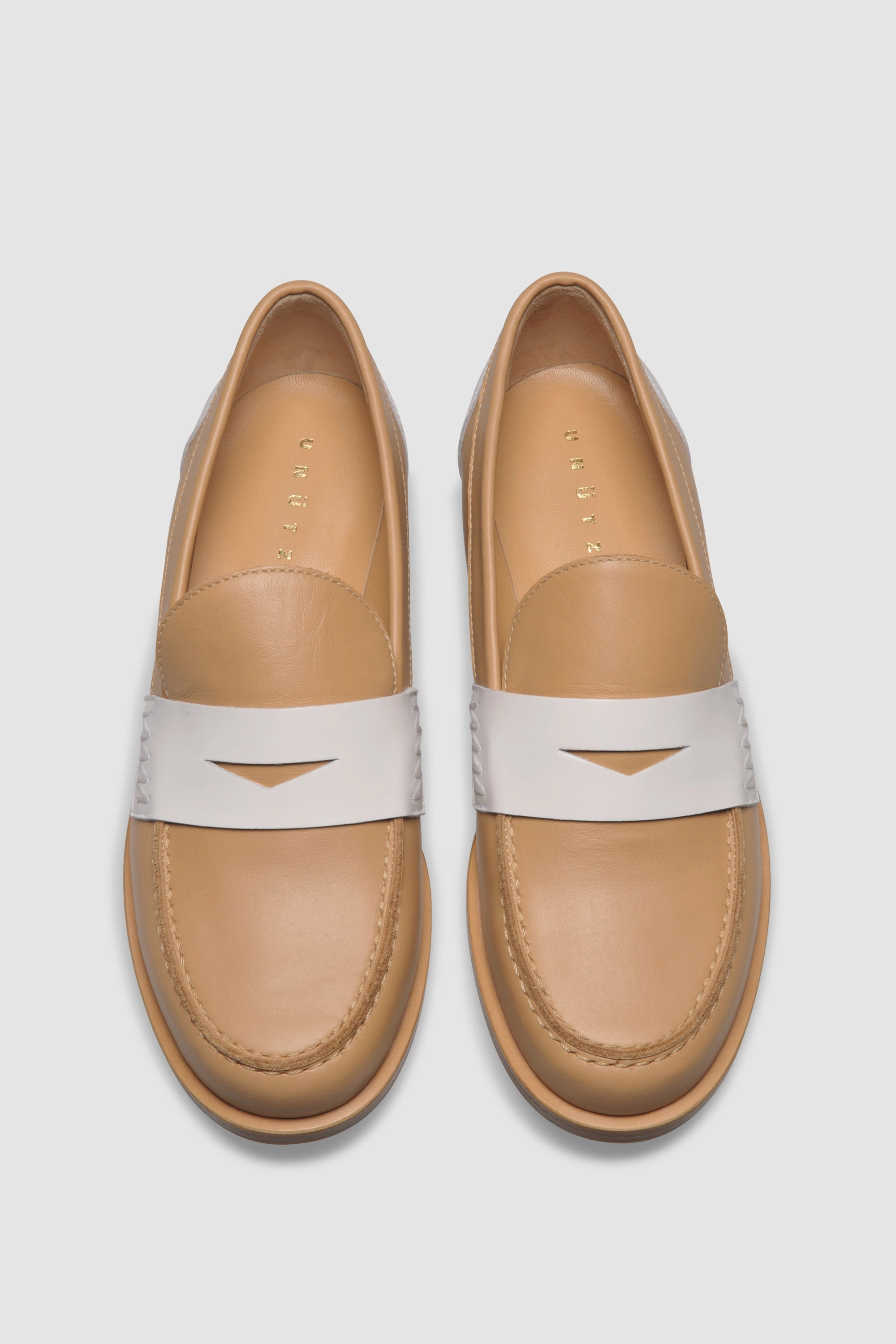 Loafers With White Top Loafer 9250 Vitello Ivory Beige