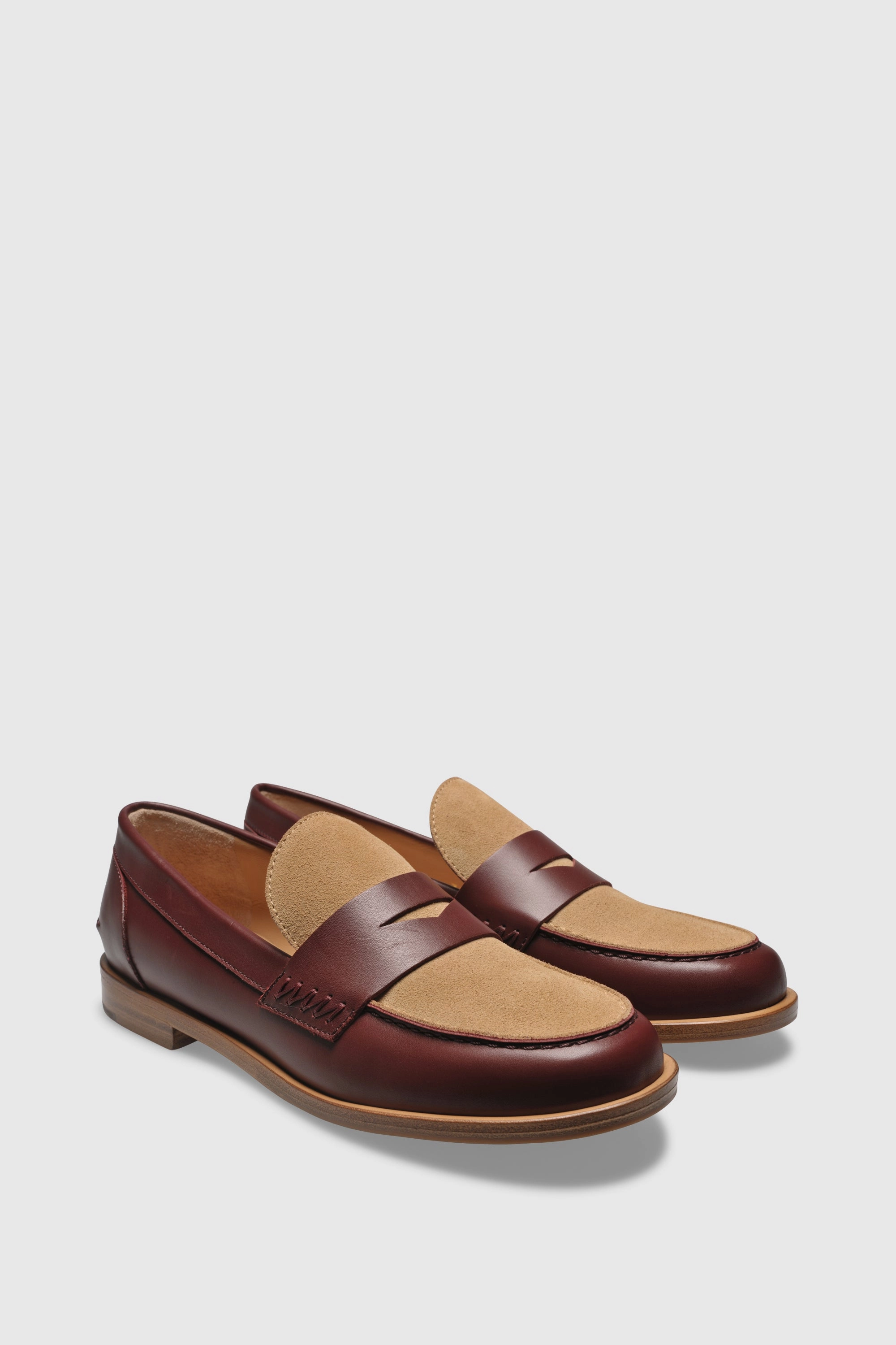 Loafer 9250 Vitello Velour Bordeaux Beige Styles With Loafers