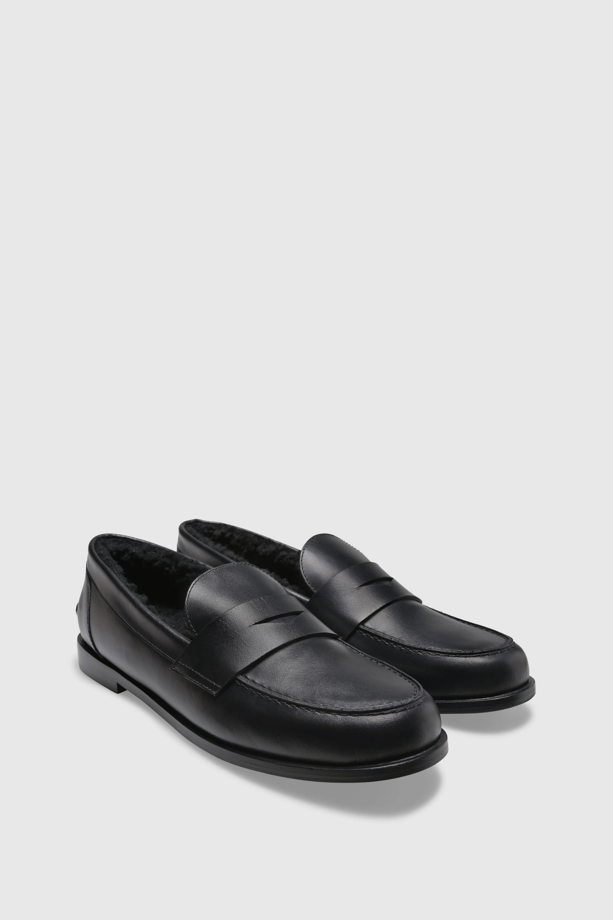 Loafers Combination Loafer 9464 Vitello Shearling Black