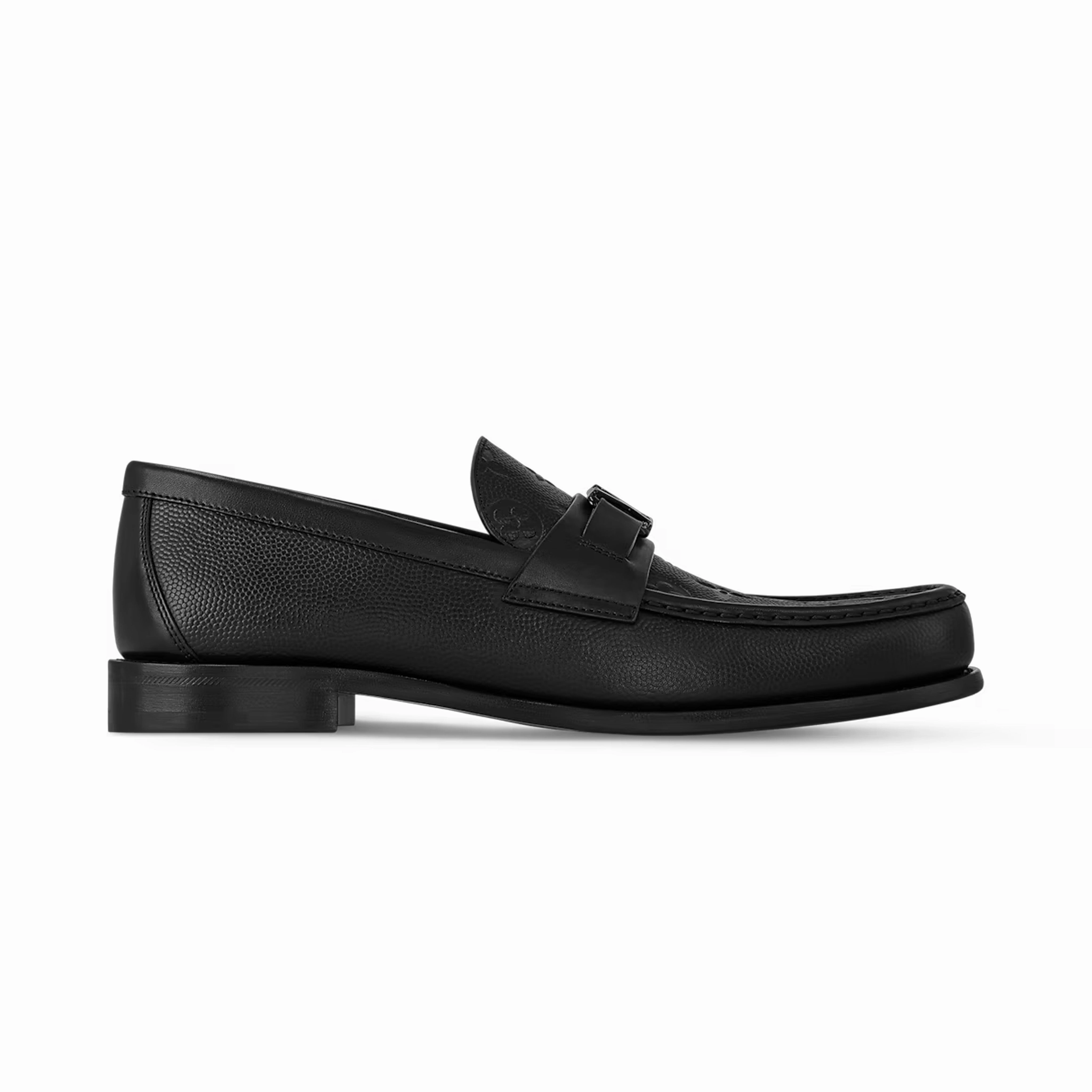 LV Major Loafer Monogram-Embossed Grained Calf Leather Cariuma Loafers