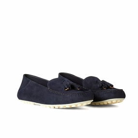 Dot Sole Walk Loafer  Suede Goatskin Old Money Style Loafers
