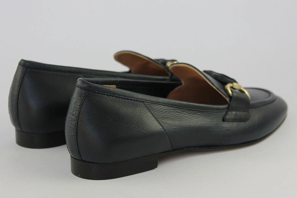 'Cara' in Navy Loafers Belgian