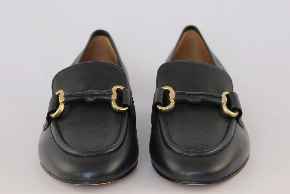 'Cara' in Navy Loafers Shoes Outfit