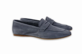 Flat Mule Loafers Pocket Primula Denim