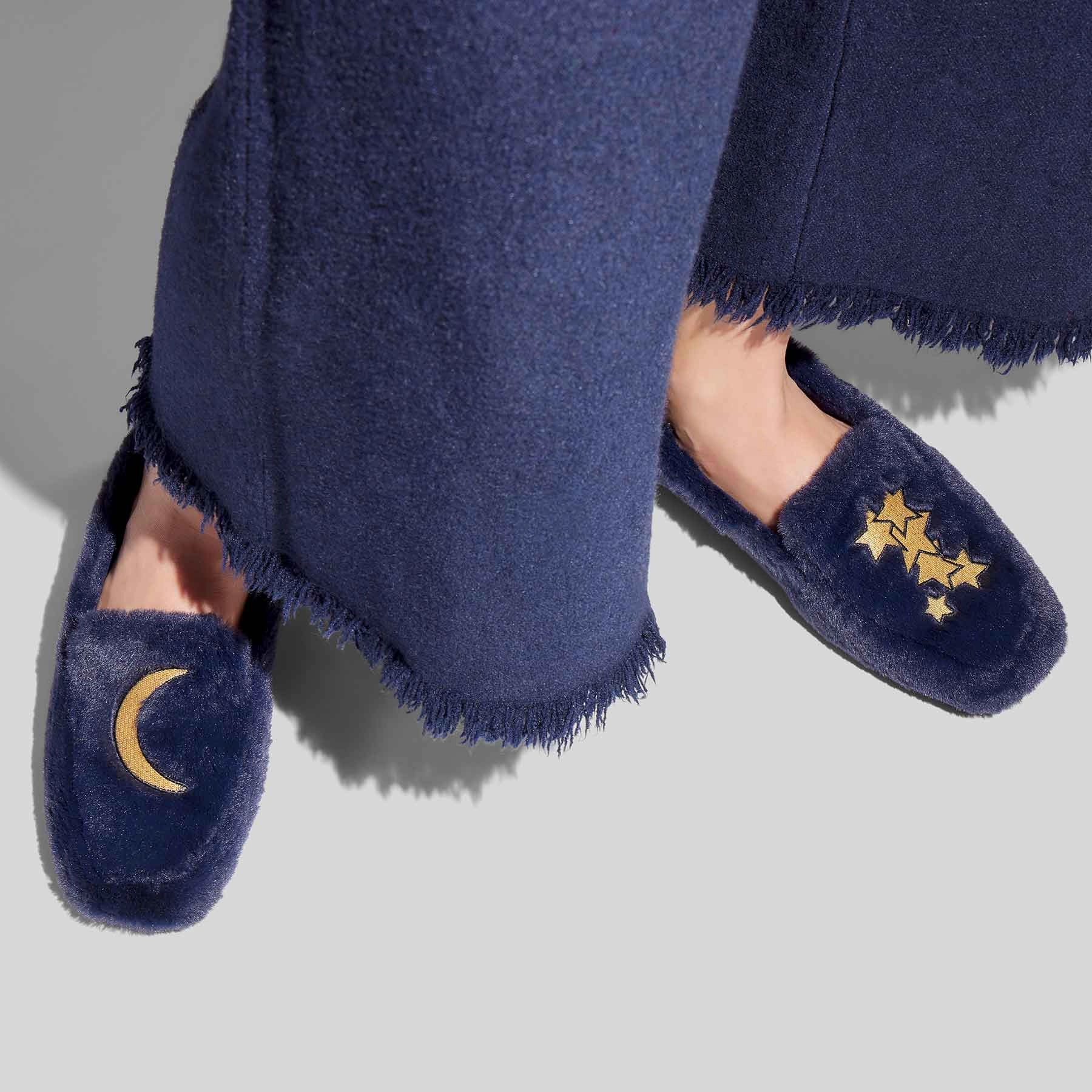 lola*night Leather Flat Loafers