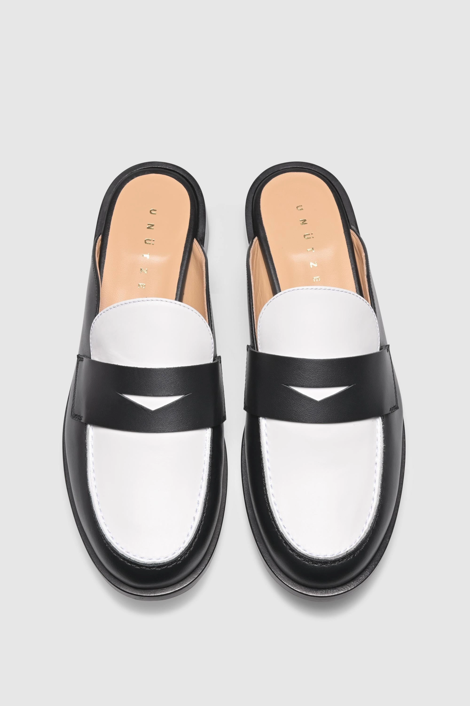 Street Loafers Loafer Mule 9408 Vitello Black White