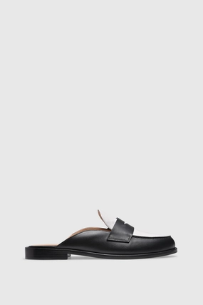 Loafer Mule 9408 Vitello Black White Loafers Collection