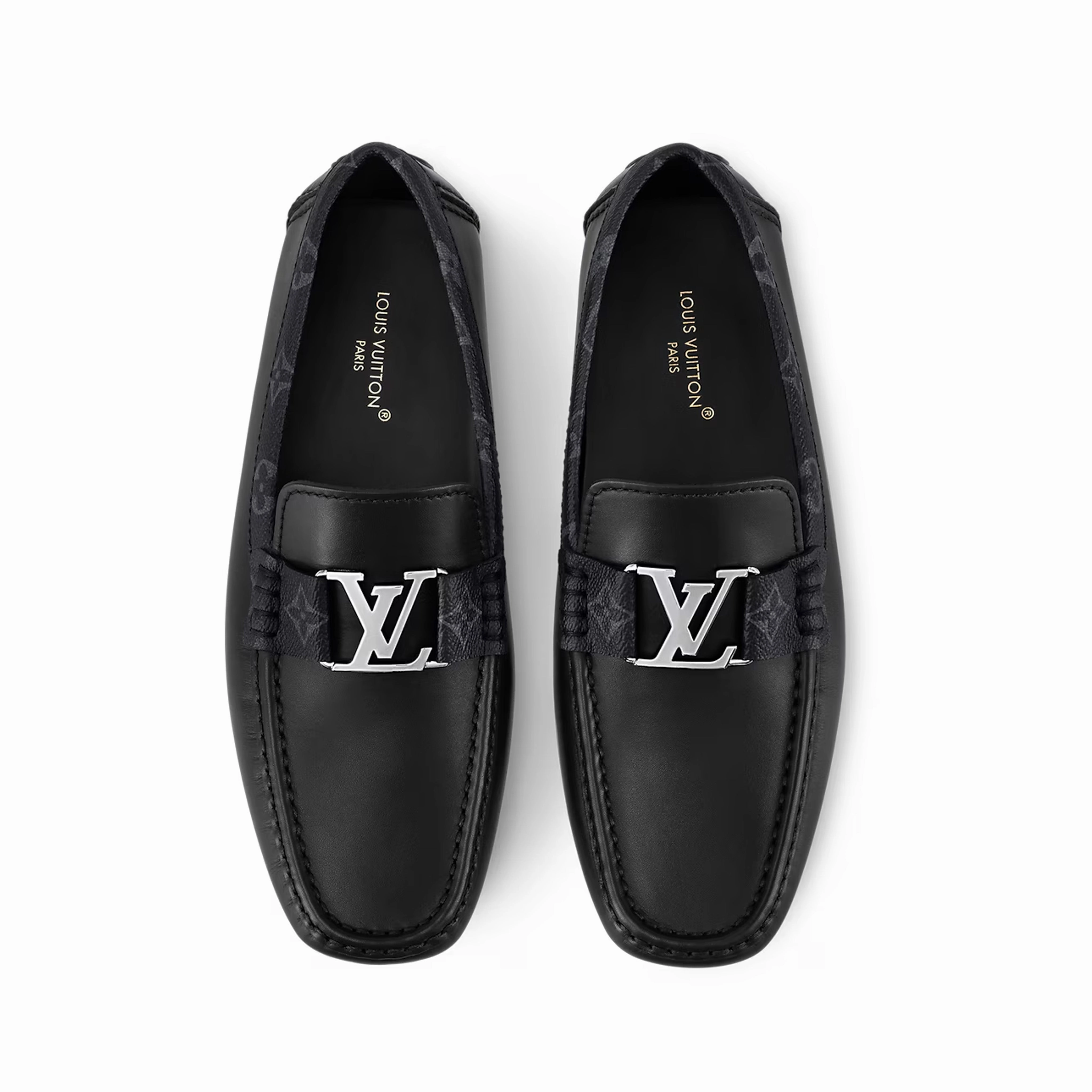 Dress Shoes Vs Loafers Monte Carlo Moccasins Calf Leather And Monogram Canvas Out Line