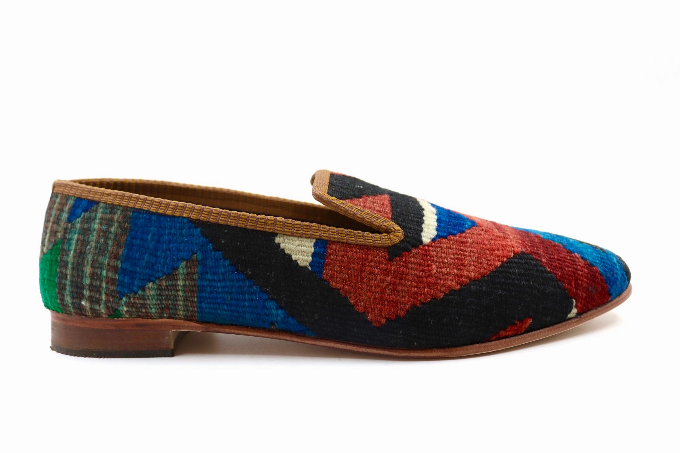 Kelim Loafers - Lucan Gre 48 Chunky Square Toe Loafers