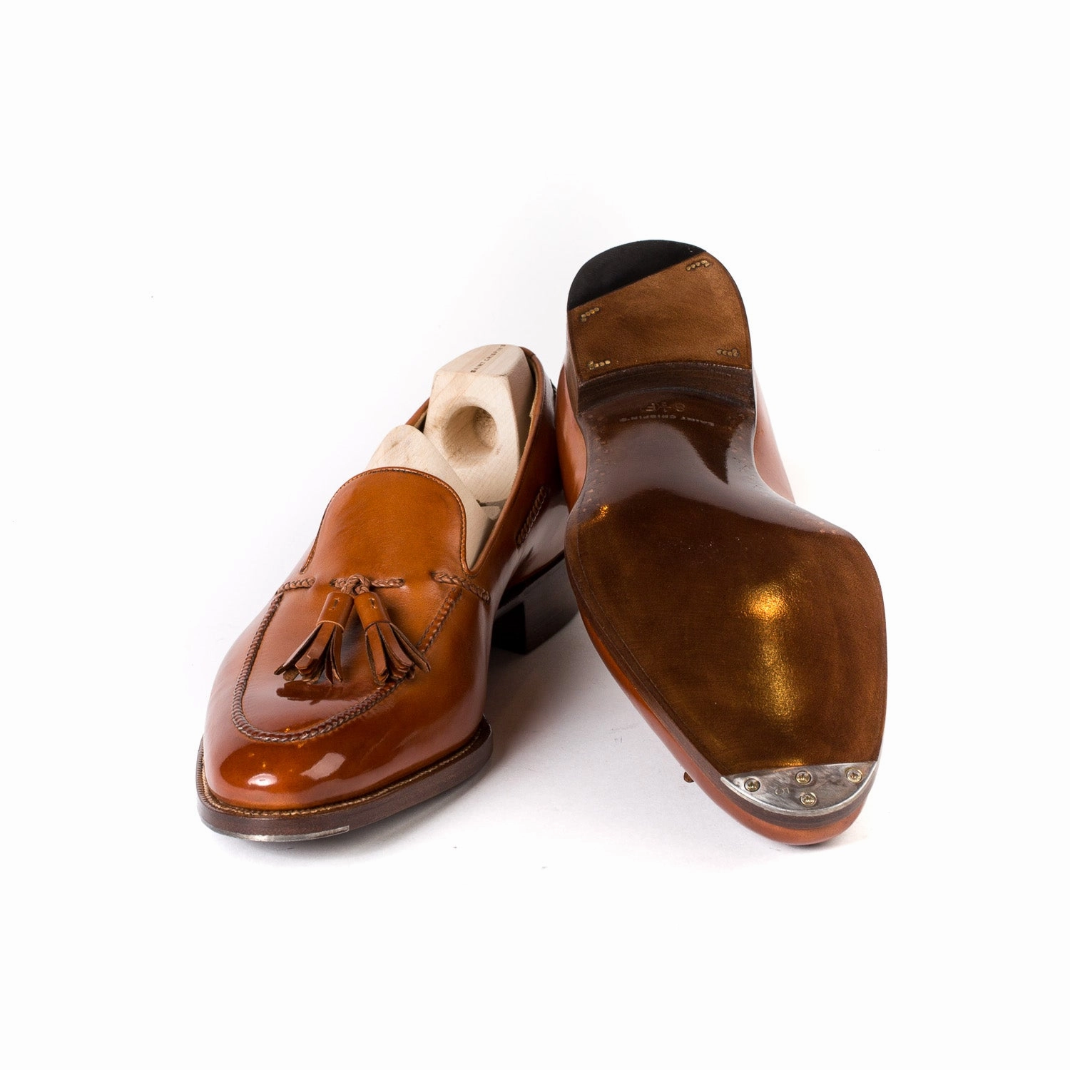 Loafer "Classic-Tassel" aus cognacbraunem Kalbsleder - reine Handarbeit Melissa Royal Loafers