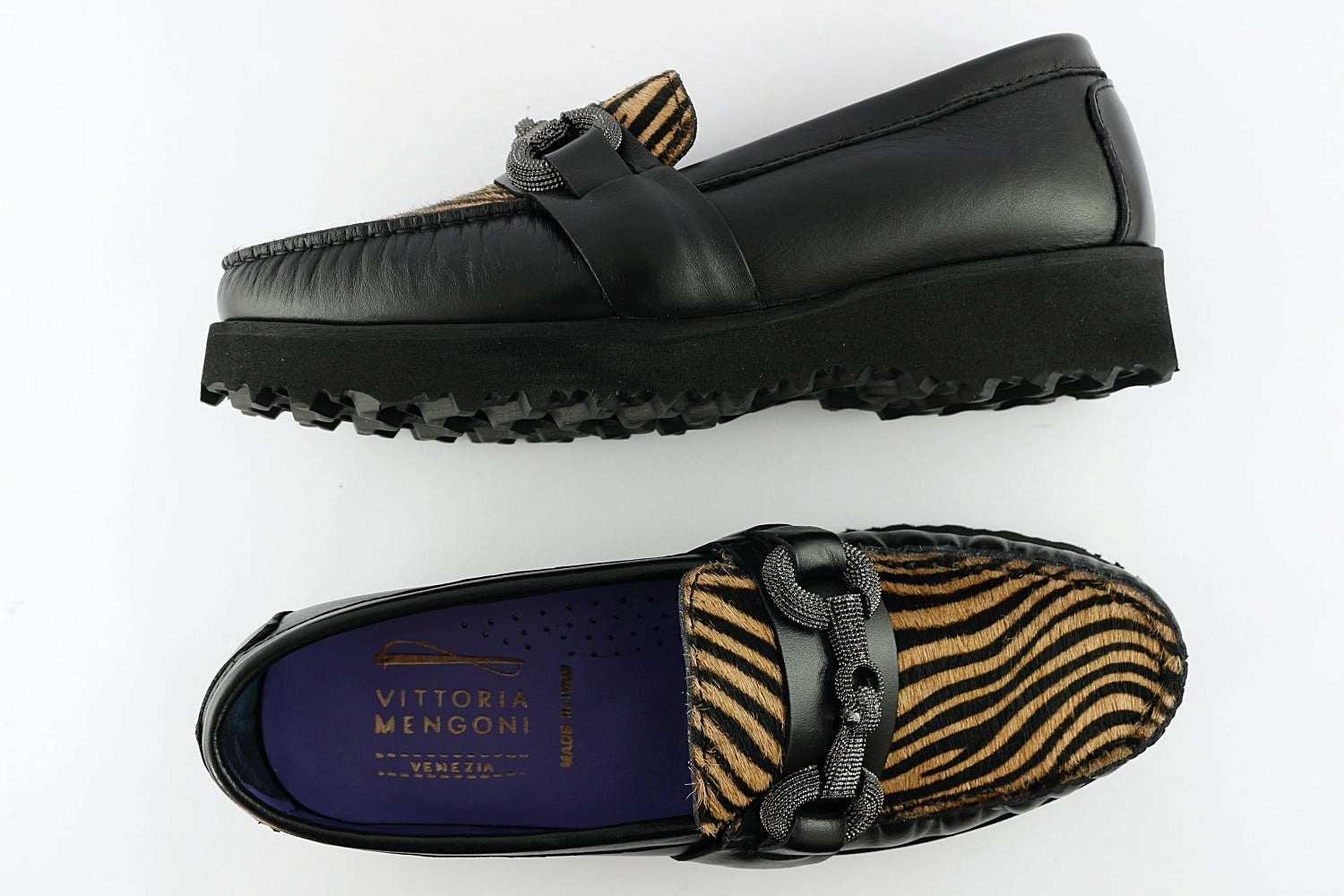 'Sira' in Zebra Loafers Protector