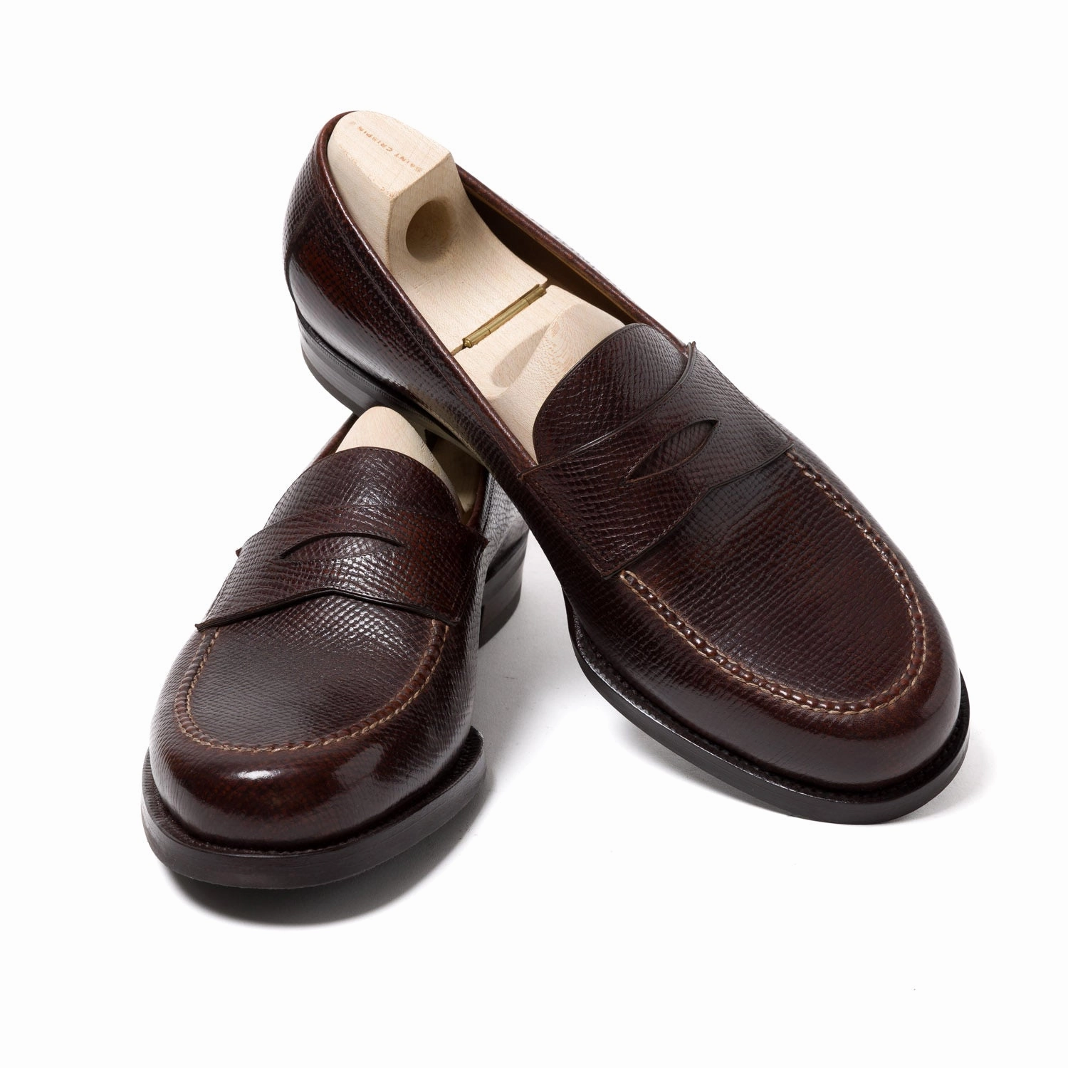 Loafer "American Casual Penny" aus genarbtem Kalbsleder - reine Handarbeit Red Velvet Loafers