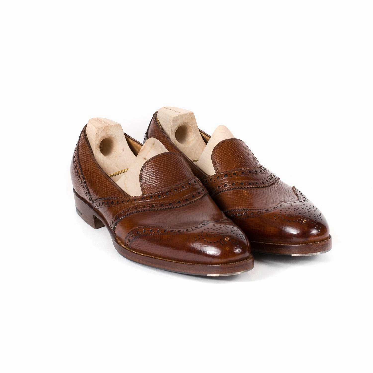 Sperry Penny Loafers Loafer "Scotsman" aus mittelbraunem Kalbsleder "Russian Calf" - reine Handarbeit