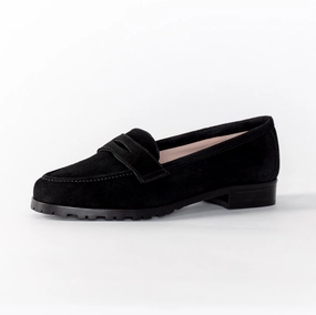 Loafers 2024 Trend Loafer Schwarz | Veloursleder | Damenschuhe