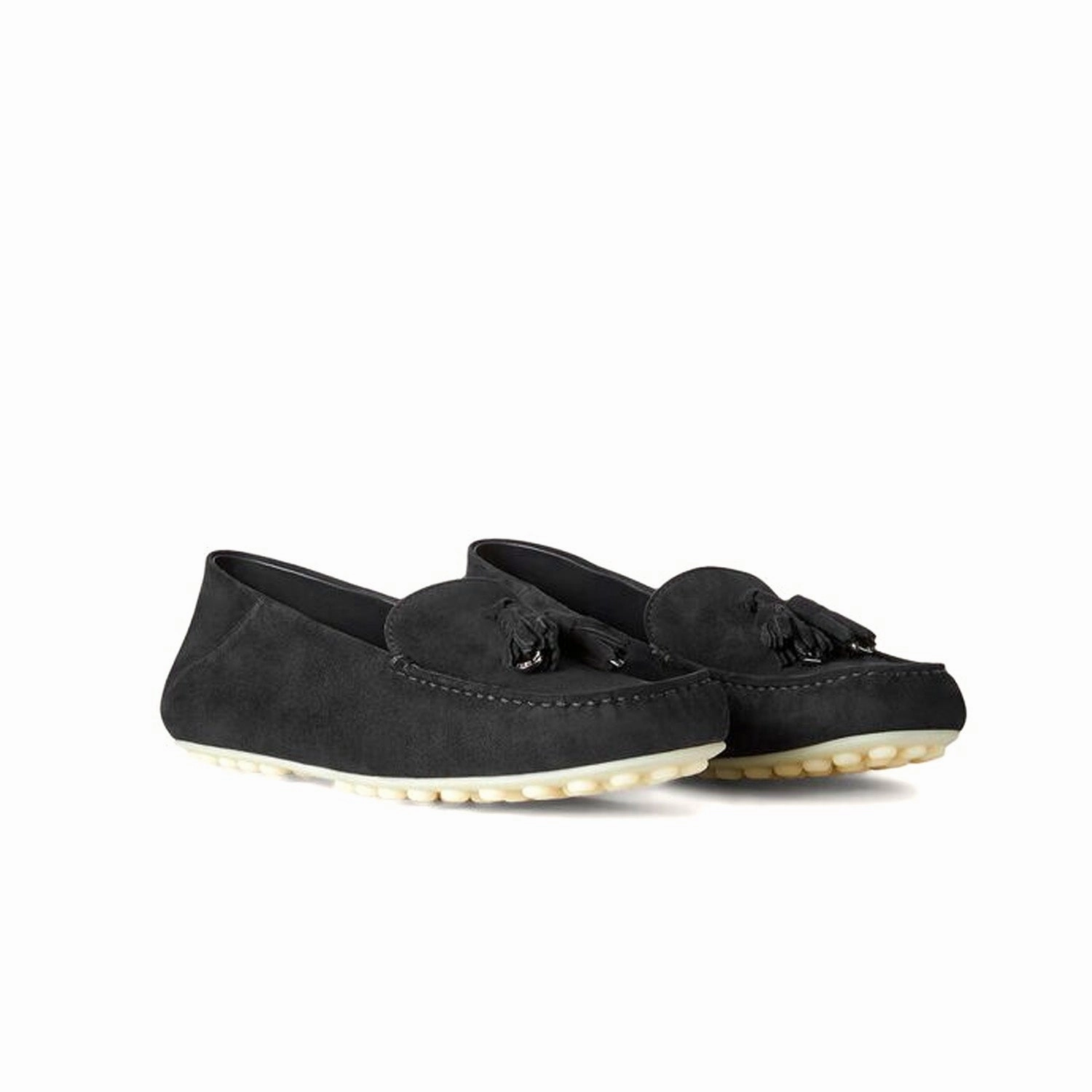 Loro Piana Dot Sole Walk Loafer  Suede Goatskin Wide Loafers