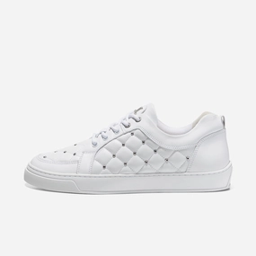 Low Top - Ezio - White Diamond Rivets Sneaker Brand