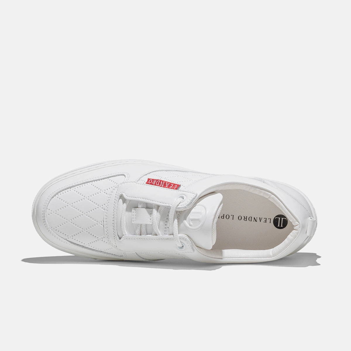 Baumwollsocken Sneaker Low Top - Faisca - White / Red Label
