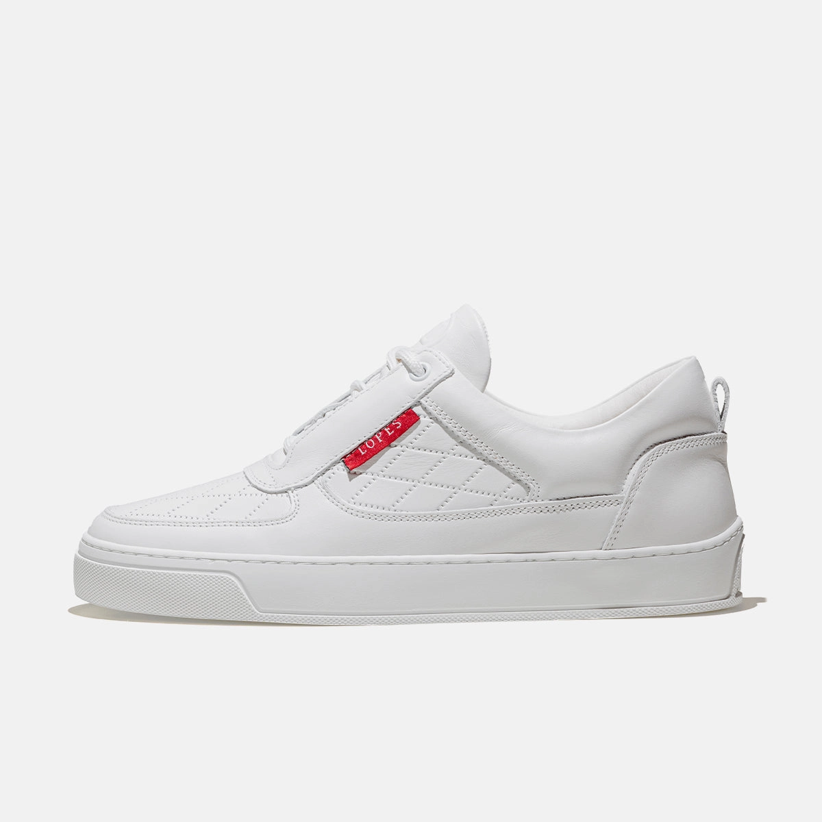 Low Top - Faisca - White / Red Label Weiße Sneaker Trend