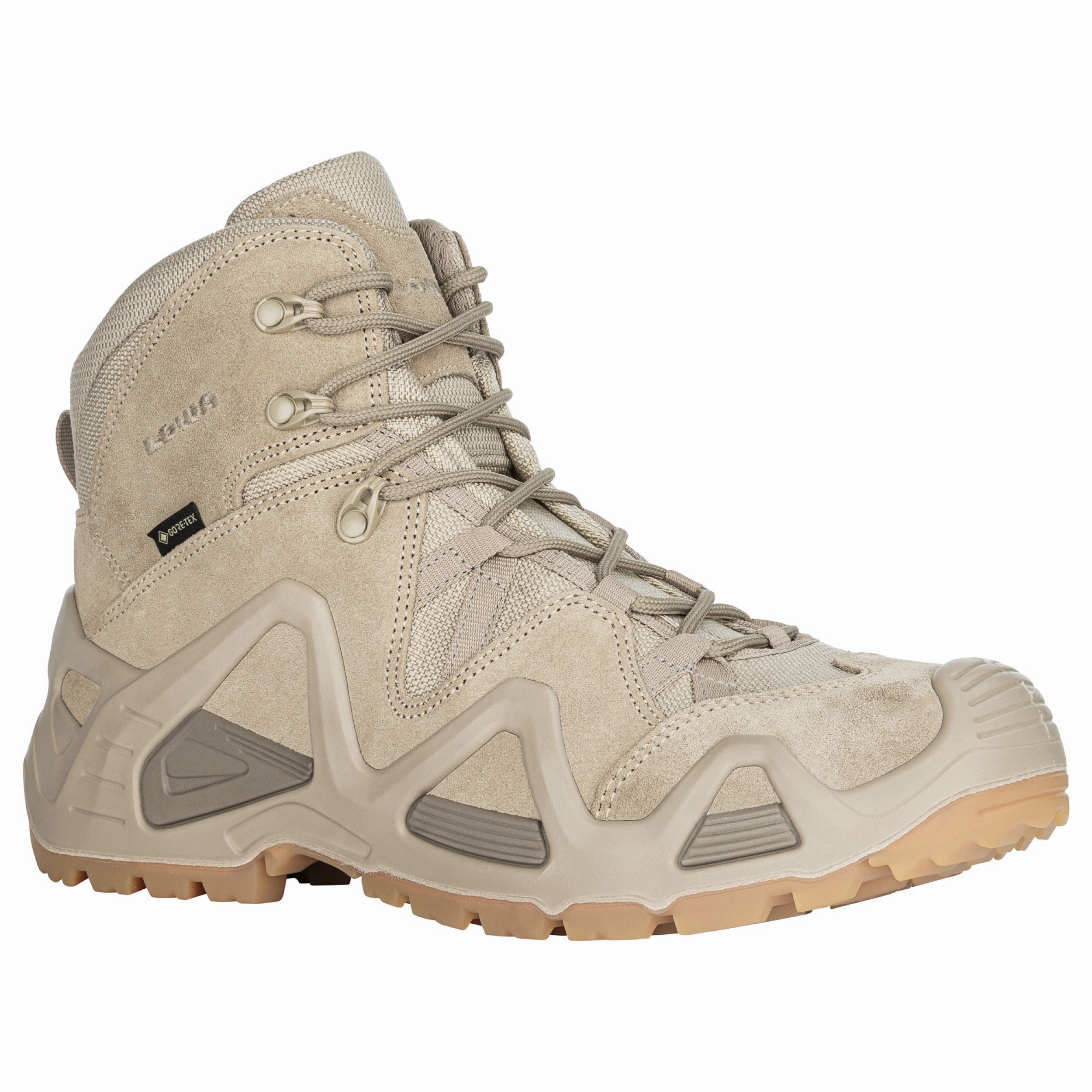 Motorrad Stiefel Leder Lowa Zephyr GTX MID TF Einsatzstiefel desert