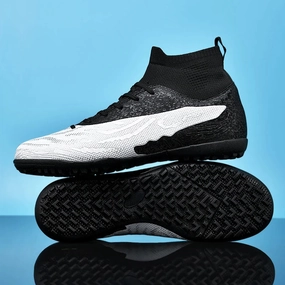 Lukas | Hohe Fuballschuhe mit Stollen Turnschuhe Binden Ohne Schleife