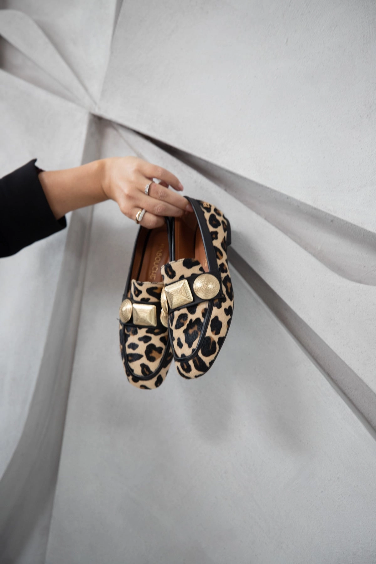 Lulu | Loafer Leopard/Zwart Venturini Loafers