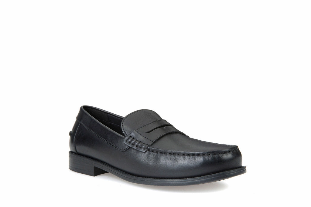 Loafers With Back Open Geox New Damon Loafer Leather blacked