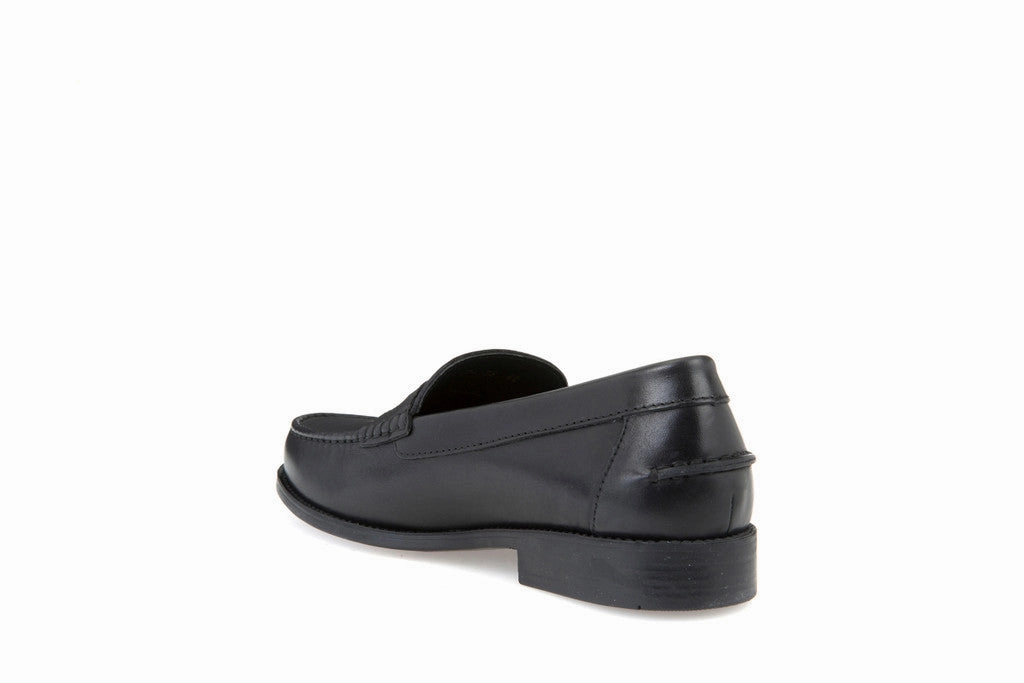 Geox New Damon Loafer Leather blacked Rubber Loafers