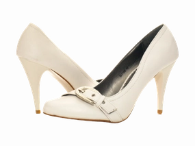 Damen High Heel Plateau Brautschuhe Hochzeit Pumps Abendschuhe Stilettos White # 541-16 Nieten High Heels