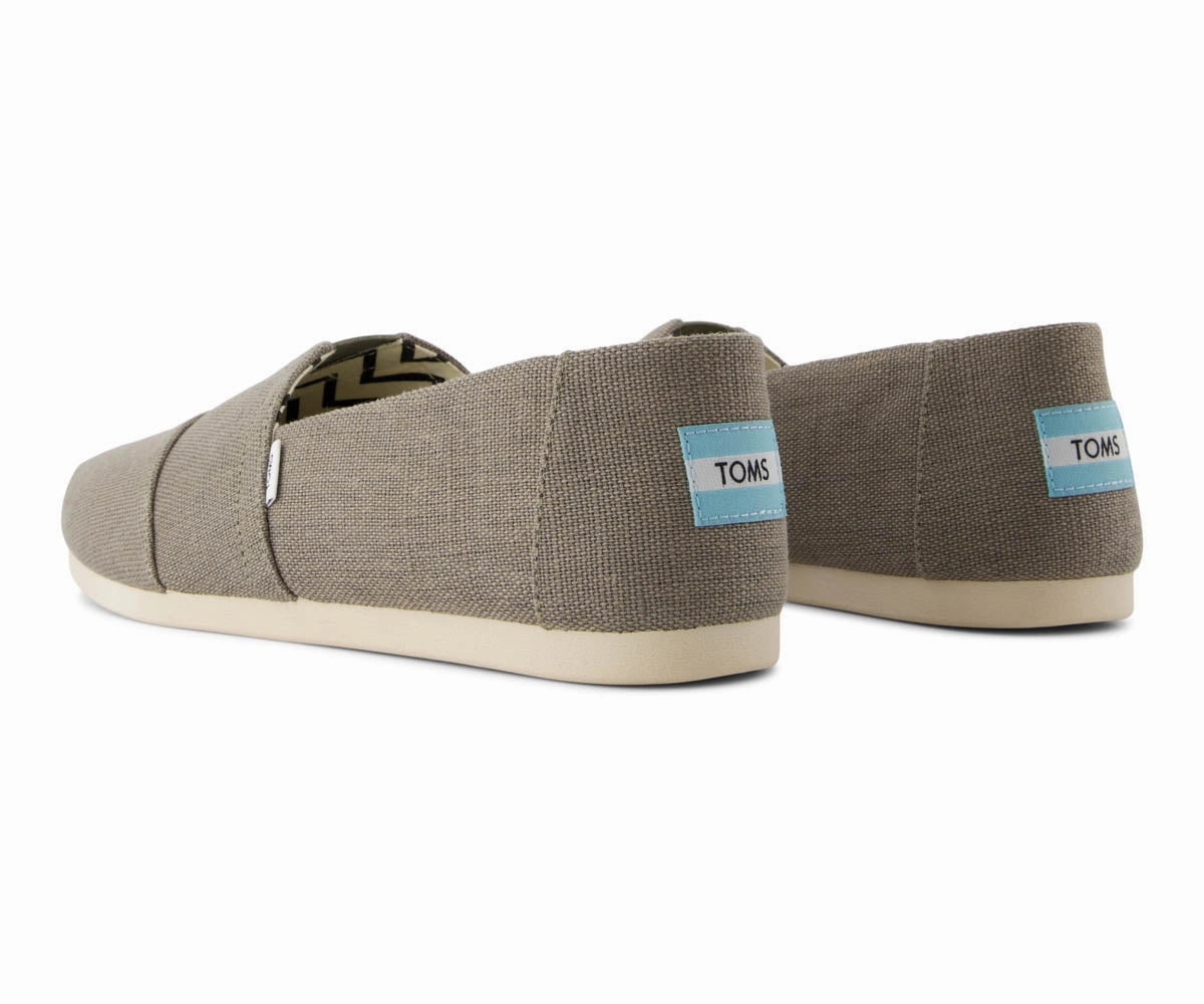 M's Alpargata Classic Heritage Canvas - Vetiver Grey Gieswein Pantoffeln