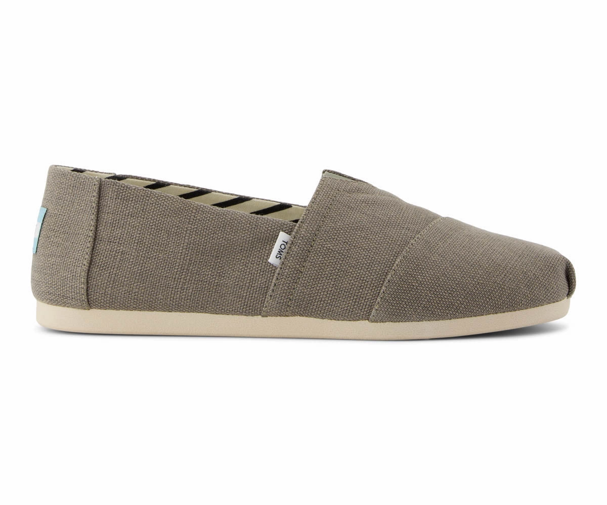 M's Alpargata Classic Heritage Canvas - Vetiver Grey Mokasso 62 Pantoffeln 39