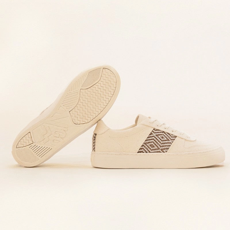 Autry Sneaker Mai Chau Canvas Beige und Macchiato Braun