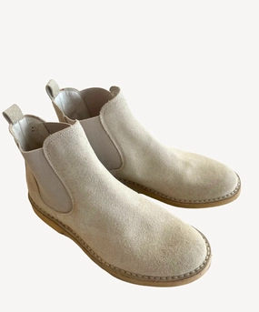 Marie Morenz 1421 Velour Beige Jodpur Stiefeletten Für Frühling