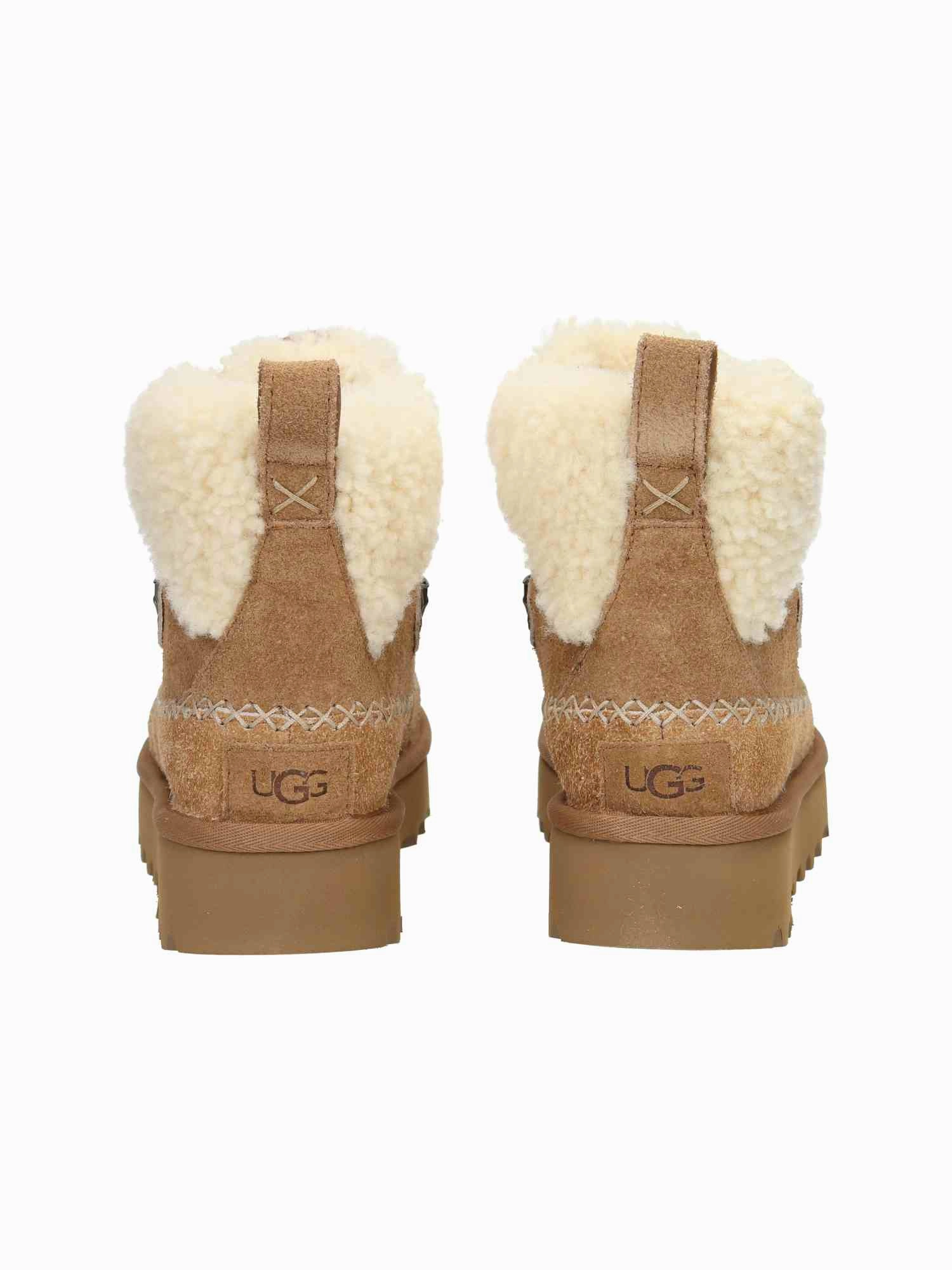 Queens Stiefel W Classic Alpine Lace-Up chestnut